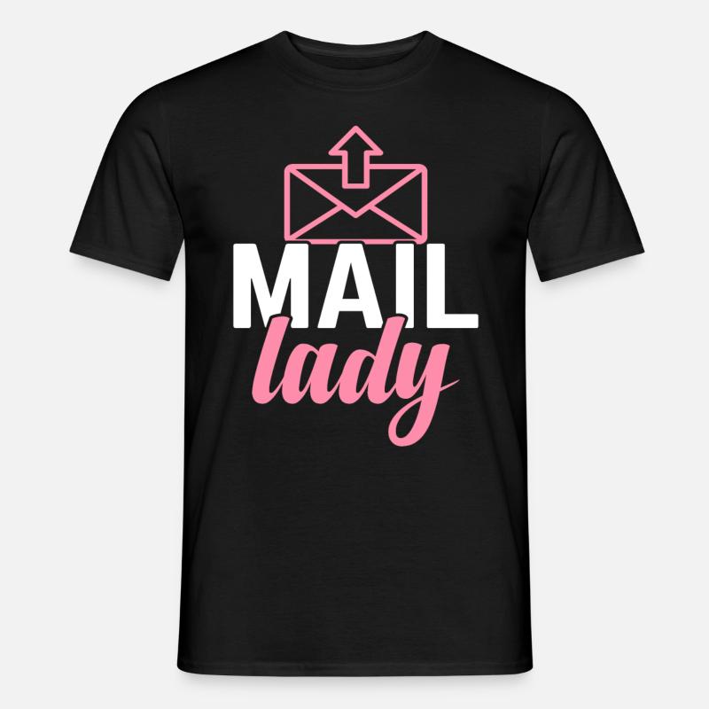 Postdame Postbeamter Arbeiter - Männer T-Shirt - Schwarz