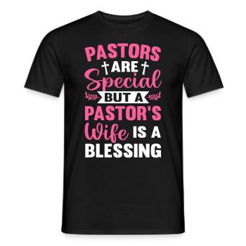 Pfarrersfrau Segen Christliche Kirche Leiterin - Männer T-Shirt - Schwarz - Vorne - AI Model Male 178 light (178cm)