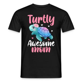 Turtly Awesome Maman Tortue Amant Maman - T-shirt homme - noir - Devant - AI Model Male 178 light (178cm)