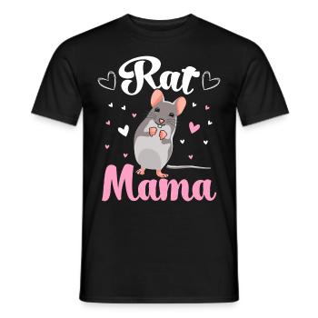 Rat Mom Rat Pet Owner Rat Mom - Men's T-Shirt - black - Front - AI Model Male 178 light (178cm)