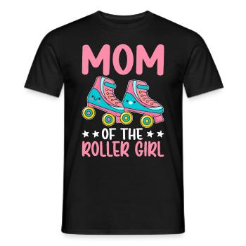 Mom Roller Girl Roller Skating Skater Girl Skater - Männer T-Shirt - Schwarz - Vorne - AI Model Male 178 light (178cm)