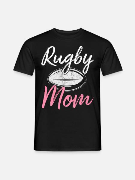 Rugby Mother Rugby Player - Men's T-Shirt - black