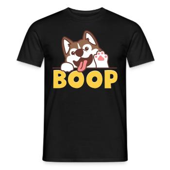 Furry Fandom Kürbisse Fursona Boop - Männer T-Shirt - Schwarz - Vorne - AI Model Male 178 light (178cm)