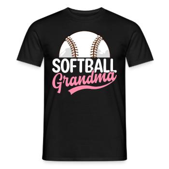 Mamie de softball - T-shirt homme - noir - Devant - AI Model Male 178 light (178cm)