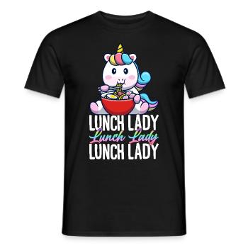 Lunch Lady Cafeteria Crew Design pour - T-shirt homme - noir - Devant - AI Model Male 178 light (178cm)
