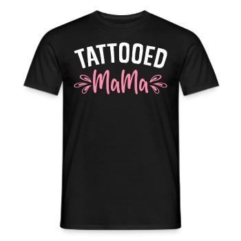 Tattooed Mama Tattoos Inked Mom - Männer T-Shirt - Schwarz - Vorne - AI Model Male 178 light (178cm)