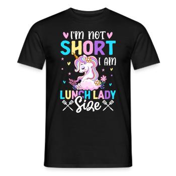 I'm not small, I'm lunch lady - Men's T-Shirt - black - Front - AI Model Male 178 light (178cm)