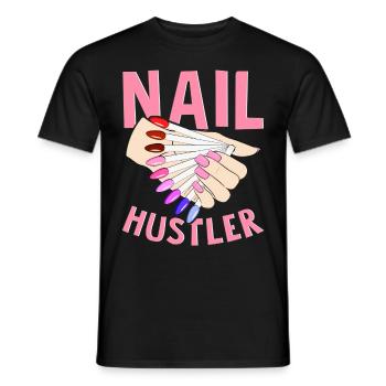 Nageltechniker Nail Artist Nail Tech - Männer T-Shirt - Schwarz - Vorne - AI Model Male 178 light (178cm)