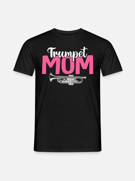 Trompeten-Mama Trompetenspieler Band - Männer T-Shirt - Schwarz