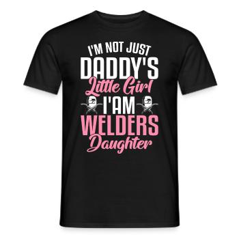 Soudeur La petite fille de papa d’un métallurgiste - T-shirt homme - noir - Devant - AI Model Male 178 light (178cm)