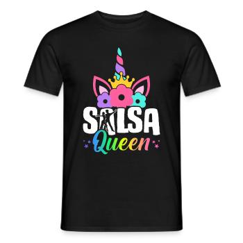Salsa Queen Salsa Dancer Salsa Dance Illustration - Men's T-Shirt - black - Front - AI Model Male 178 light (178cm)