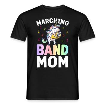 Marching Band Mom Saxophone Mom Design für - Männer T-Shirt - Schwarz - Vorne - AI Model Male 178 light (178cm)