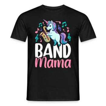 Band Mama Saxophone Mama Marching Band Graphic for - Men's T-Shirt - black - Front - AI Model Male 178 light (178cm)