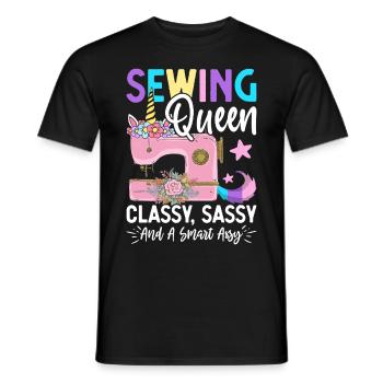 Couture Reine Chic Impertinent Et Un Peu Assy Égout - T-shirt homme - noir - Devant - AI Model Male 178 light (178cm)