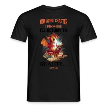 Lesedrache Booktok Buchliebhaber Buchdrache - Männer T-Shirt - Schwarz - Vorne - AI Model Male 178 light (178cm)