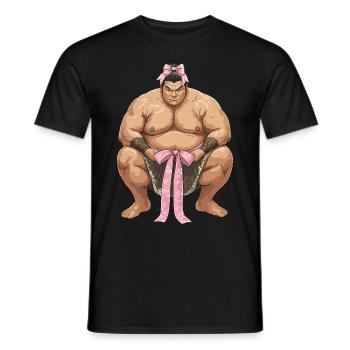Echec Coquette Lutte Sumo Lutteur Japonais Sumo - T-shirt homme - noir - Devant - AI Model Male 178 light (178cm)