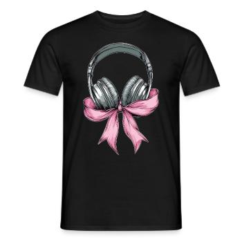Coquette Bow Ingénieur du son Ingénieur du son - T-shirt homme - noir - Devant - AI Model Male 178 light (178cm)