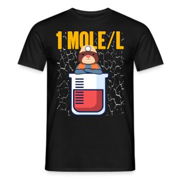 Mole - Men's T-Shirt - black - Front - AI Model Male 178 light (178cm)