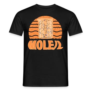 Mole - Men's T-Shirt - black - Front - AI Model Male 178 light (178cm)