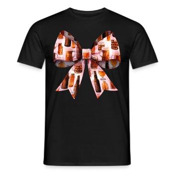 Bière artisanale Coquette Bow Brasserie de la fête des mères - T-shirt homme - noir - Devant - AI Model Male 178 light (178cm)