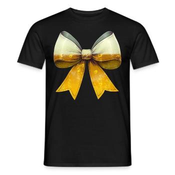 Bière artisanale Coquette Bow Brasserie de la fête des mères - T-shirt homme - noir - Devant - AI Model Male 178 light (178cm)