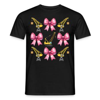 Coquette Arch Grutier Opérateur de grue - T-shirt homme - noir - Devant - AI Model Male 178 light (178cm)