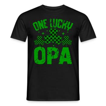 Un OPA chanceux - T-shirt homme - noir - Devant - AI Model Male 178 light (178cm)