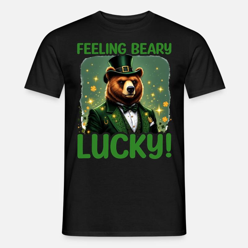 Bäriges Glück - Männer T-Shirt - Schwarz