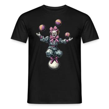 Kokette Schleife Jonglage Jongleur Zirkus Clown - Männer T-Shirt - Schwarz - Vorne - AI Model Male 178 light (178cm)