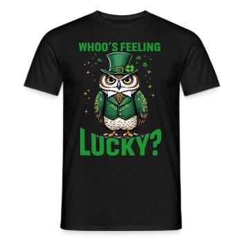 Qui se sent chanceux ? - T-shirt homme - noir - Devant - AI Model Male 178 light (178cm)