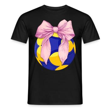 Coquette noeud Korfball Fête des mères Ruban rose Maman - T-shirt homme - noir - Devant - AI Model Male 178 light (178cm)