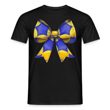 Coquette noeud Korfball motif fête des mères rose - T-shirt homme - noir - Devant - AI Model Male 178 light (178cm)