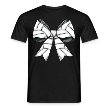 Coquette Bow Volleyball Motif Fête des Mères - T-shirt homme - noir - Devant - AI Model Male 178 light (178cm)