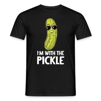 Cornichon à l’aneth Je suis l’un des cornichons - T-shirt homme - noir - Devant - AI Model Male 178 light (178cm)