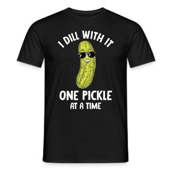Dill Pickle I'm one of the pickles - Men's T-Shirt - black - Front - AI Model Male 178 light (178cm)