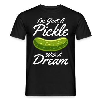 Cornichon à l’aneth Je suis l’un des cornichons - T-shirt homme - noir - Devant - AI Model Male 178 light (178cm)