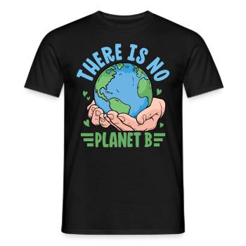 Es gibt keinen Planeten B - Männer T-Shirt - Schwarz - Vorne - AI Model Male 178 light (178cm)