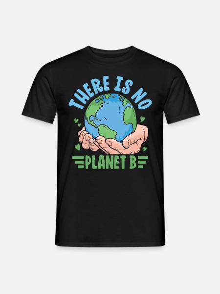 Er is geen planeet B - Heren T-shirt - zwart