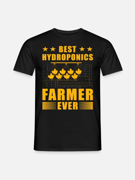 Best Hydroponics Farmer ever - Men's T-Shirt - black