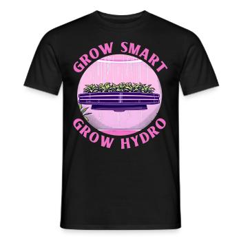 Grow Smart Grow Hydro - Männer T-Shirt - Schwarz - Vorne - AI Model Male 178 light (178cm)
