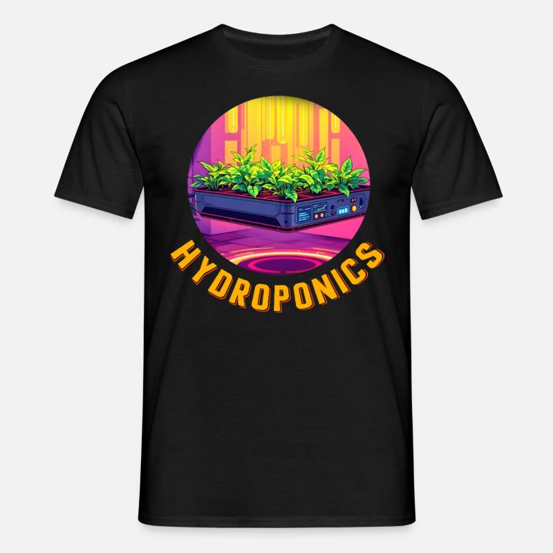 Hydroponik - Männer T-Shirt - Schwarz