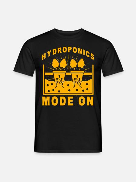 Hydroponics Mode On - Men's T-Shirt - black