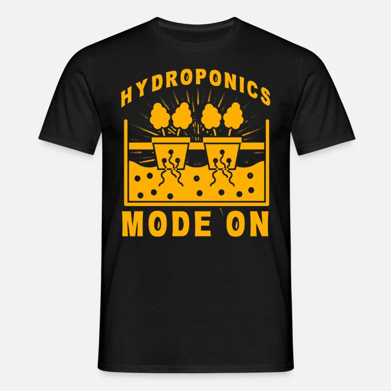 Hydroponics Mode On - Men's T-Shirt - black