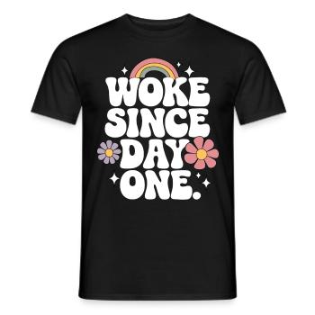 Réveillé - T-shirt homme - noir - Devant - AI Model Male 178 light (178cm)