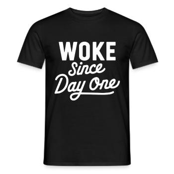 Réveillé - T-shirt homme - noir - Devant - AI Model Male 178 light (178cm)