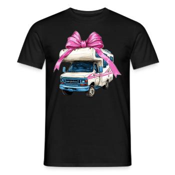 Coquette Bow RV RV RV Camping Vacation - Men's T-Shirt - black - Front - AI Model Male 178 light (178cm)