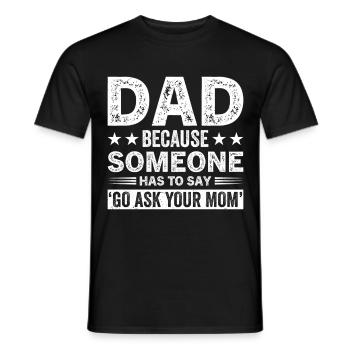 Geschenke Zum Vatertag Für Papa - Männer T-Shirt - Schwarz - Vorne - AI Model Male 178 light (178cm)