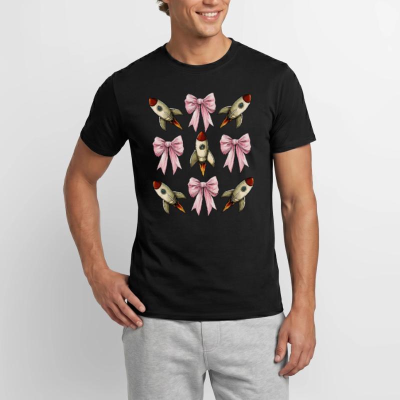 Coquette proue fusée spatiale navette spatiale T-shirt homme
