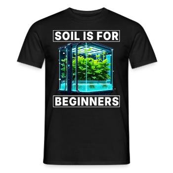 Soil is for Beginners - Men's T-Shirt - black - Front - AI Model Male 178 light (178cm)