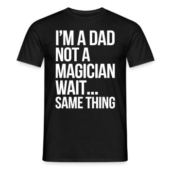 Geschenke Zum Vatertag Für Papa - Männer T-Shirt - Schwarz - Vorne - AI Model Male 178 light (178cm)